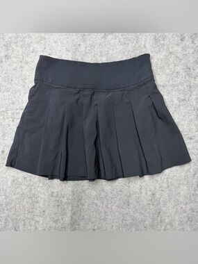 MNG Mango Pleated Mini Skirt Dark Grey Charcoal School Girl Preppy Small / CH